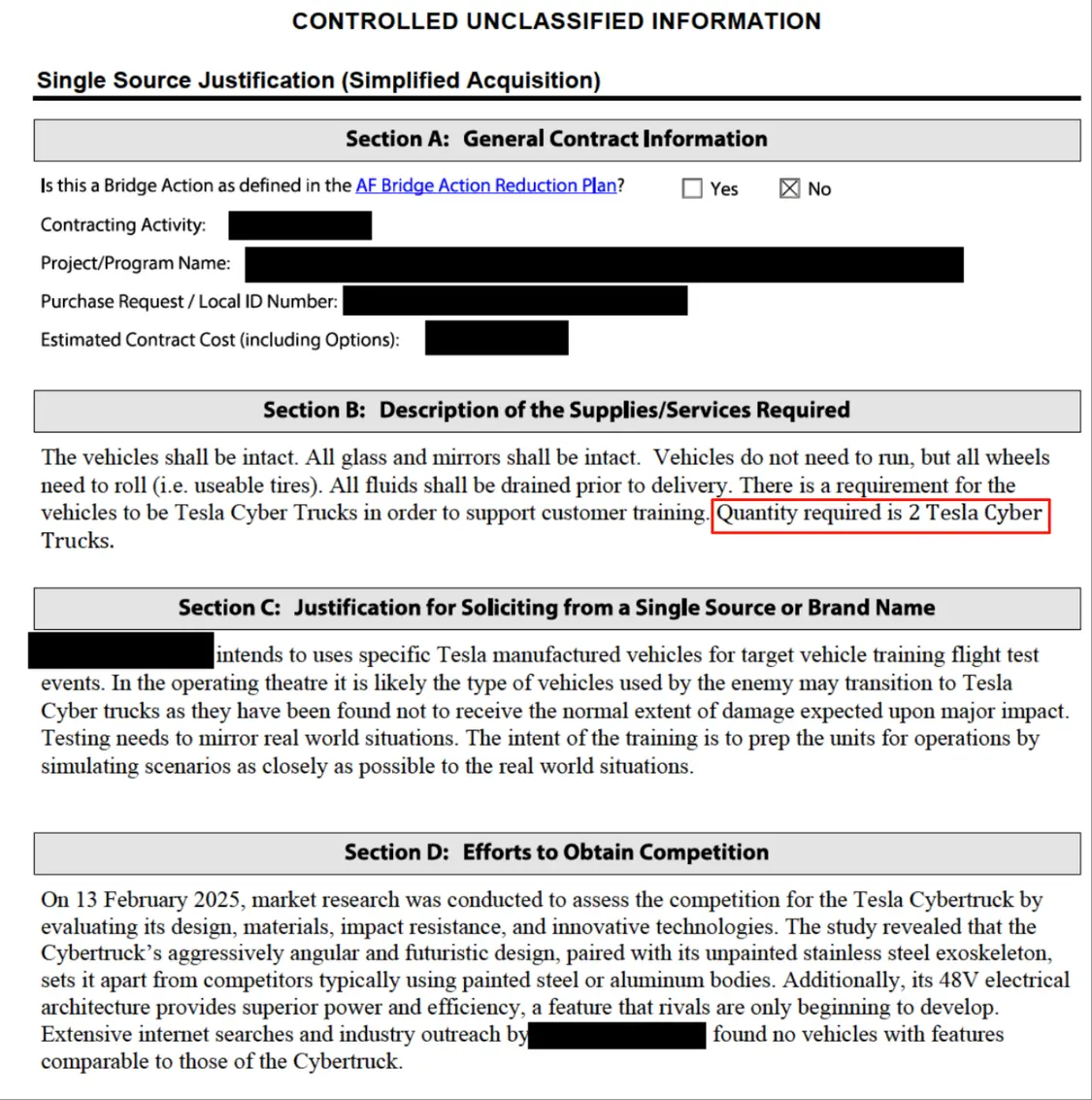 美軍方擔憂敵方使用Cybertruck